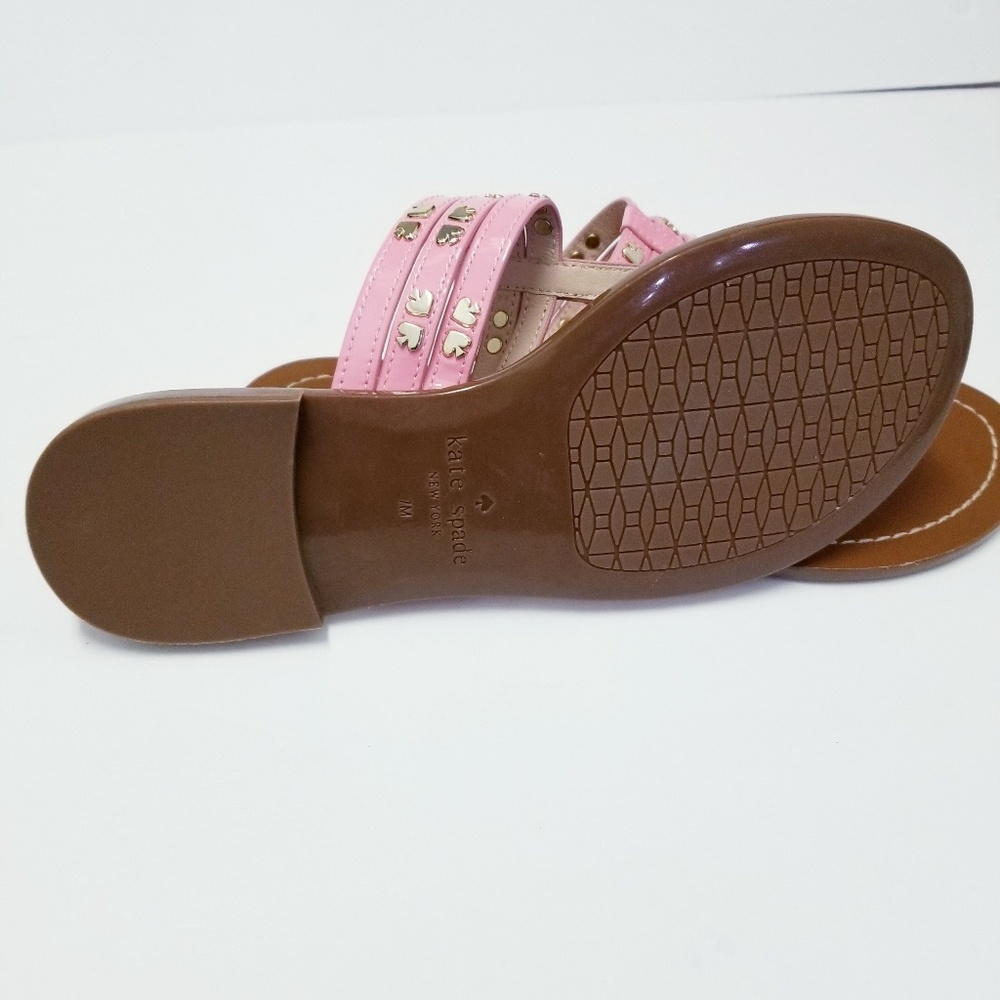 SOLD Kate Spade Carol Pink Flat Sandals - Picture 6 of 8